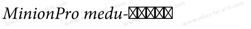 MinionPro medu字体转换